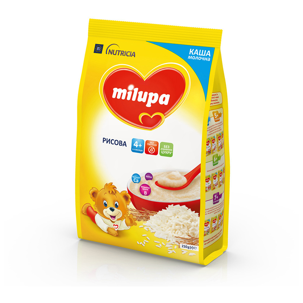 Дитяча каша Milupa Рисова молочна 210г (5900852931178) - изображение 3