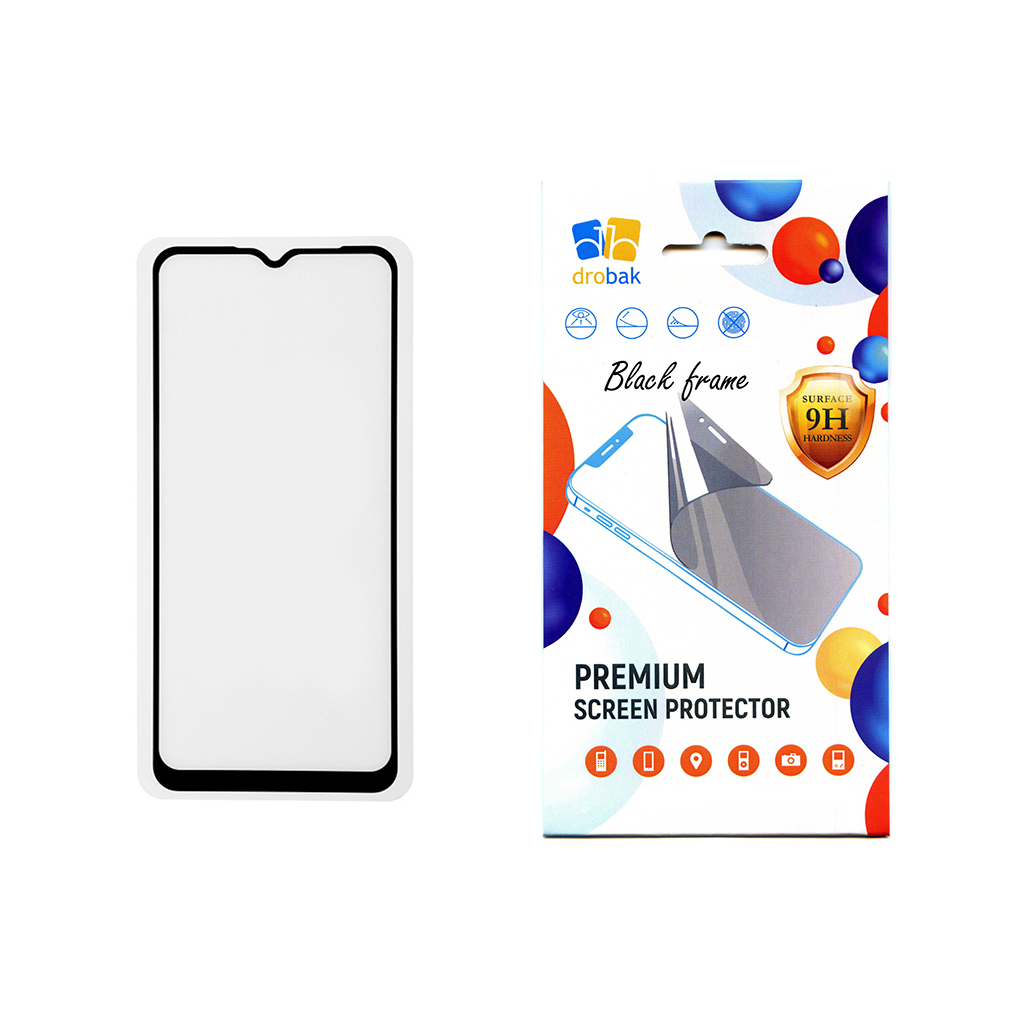 Скло захисне Drobak Xiaomi Redmi A1 / A1+ / Poco C50 (Black) (505090) - зображення 1