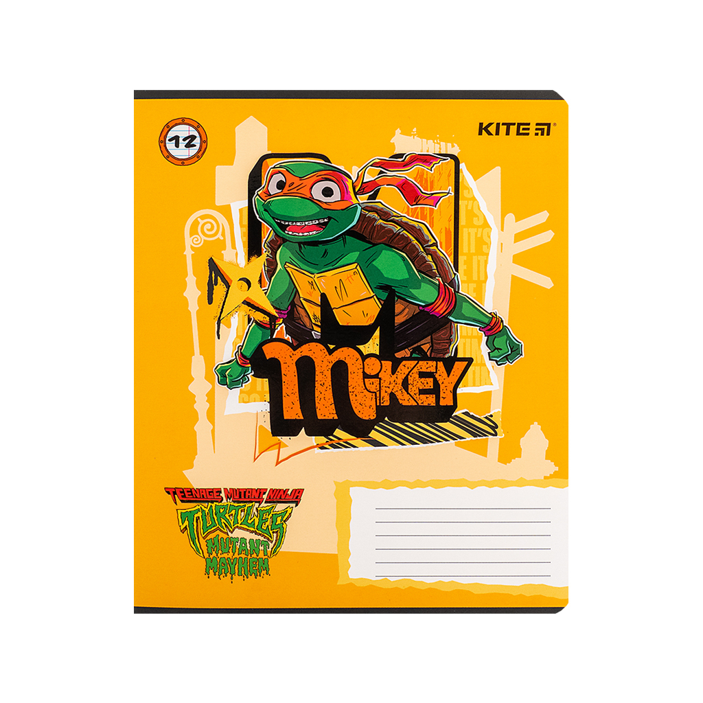 Зошит Kite Ninja Turtles, 12 аркушів, лінія (NT24-234) - зображення 12