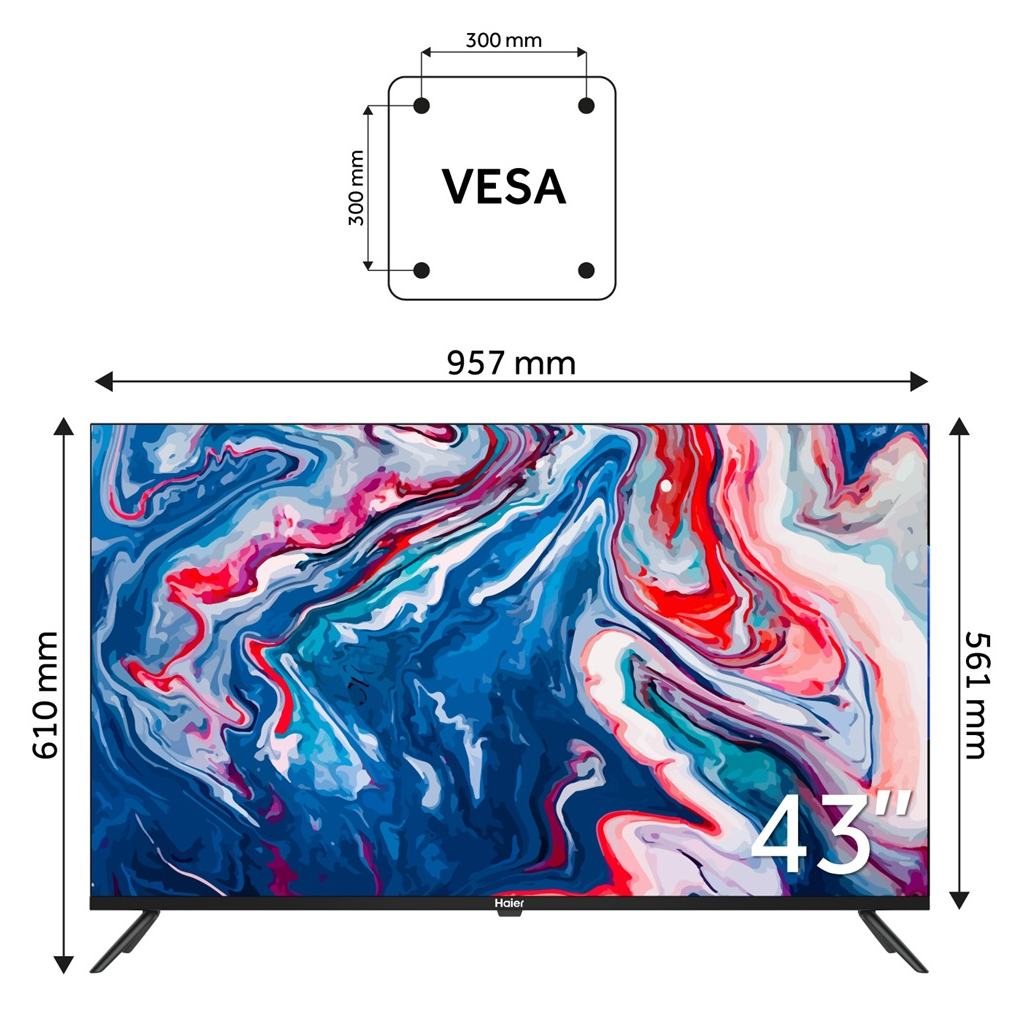 Телевізор Haier H43K801UG - зображення 3