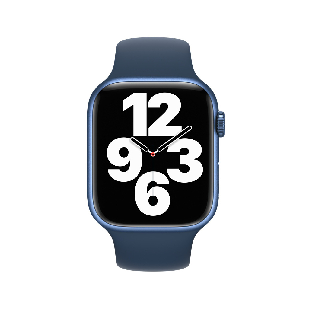 Ремінець до смарт-годинника Apple 45mm Regular Abyss Blue Sport Band (MKUW3ZM/A) - зображення 3