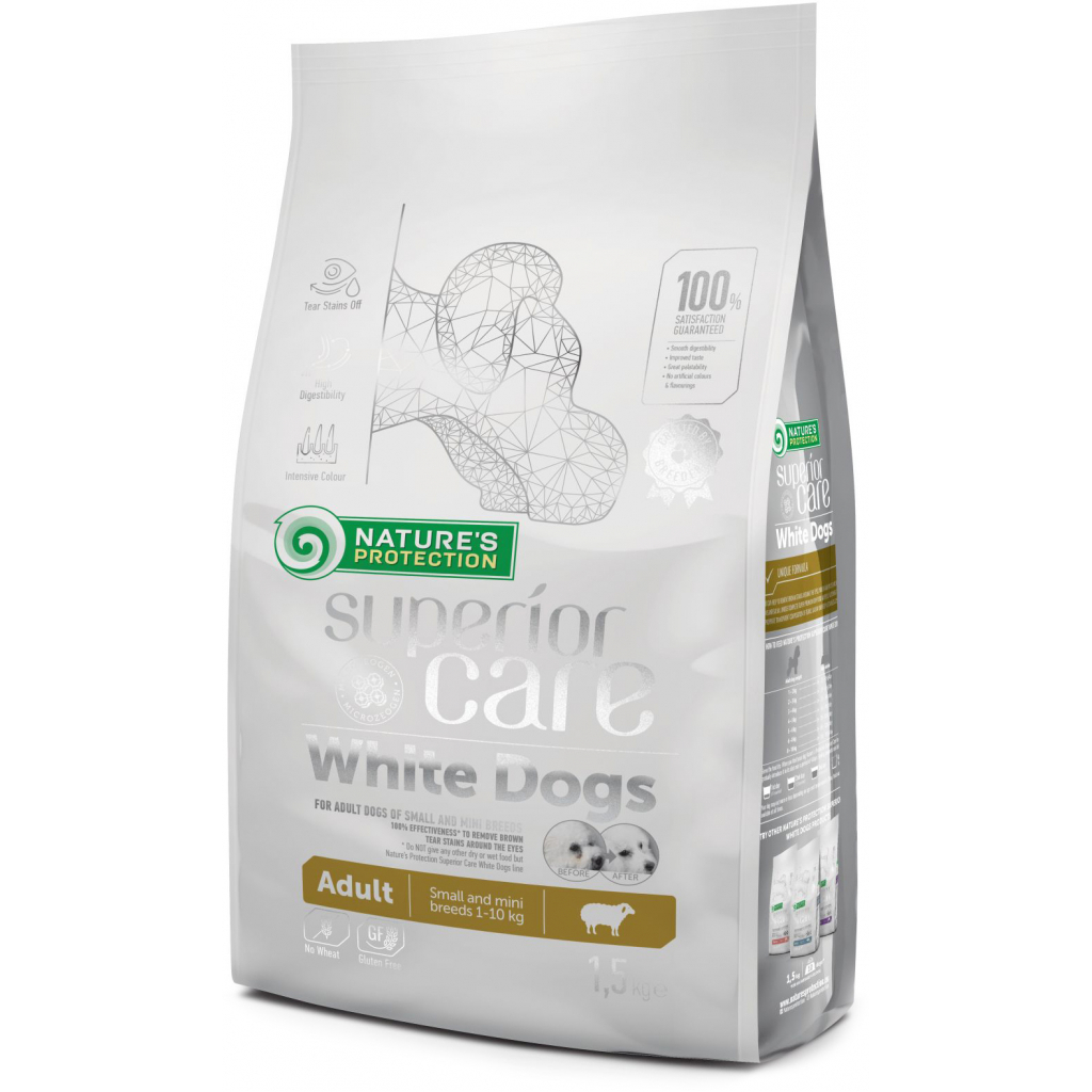 Сухий корм для собак Nature's Protection NP Superior Care White Dogs Adult Small and Mini Breeds 1.5k (NPSC45663) - зображення 1