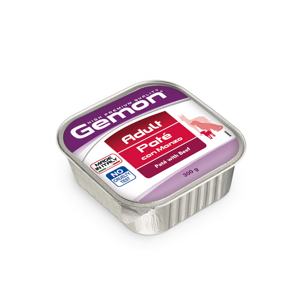 Вологий корм для собак Gemon Dog Wet яловичина 150 г (8009470300414) - зображення 1