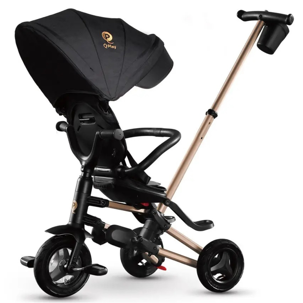 Дитячий велосипед QPlay Nova+ RubberGold складаний триколісний (S700Nova+RubberGold) - зображення 2