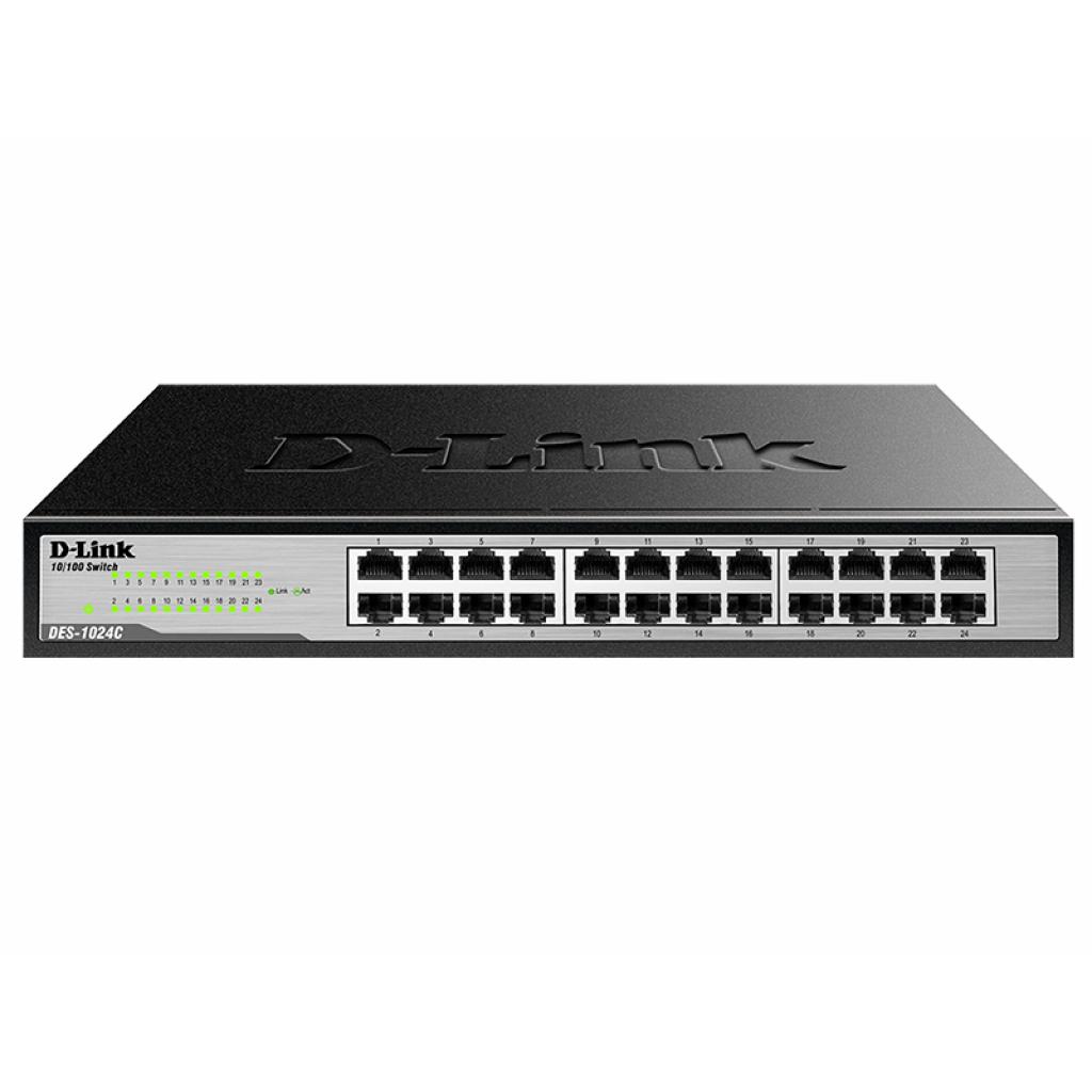 Комутатор мережевий D-Link DES-1024C - зображення 1
