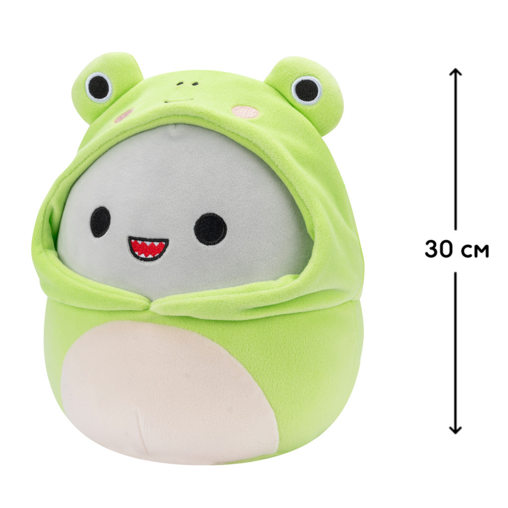 М'яка іграшка Squishmallows Акула Гордон 30 см, у одязі (SQER00932) - зображення 2