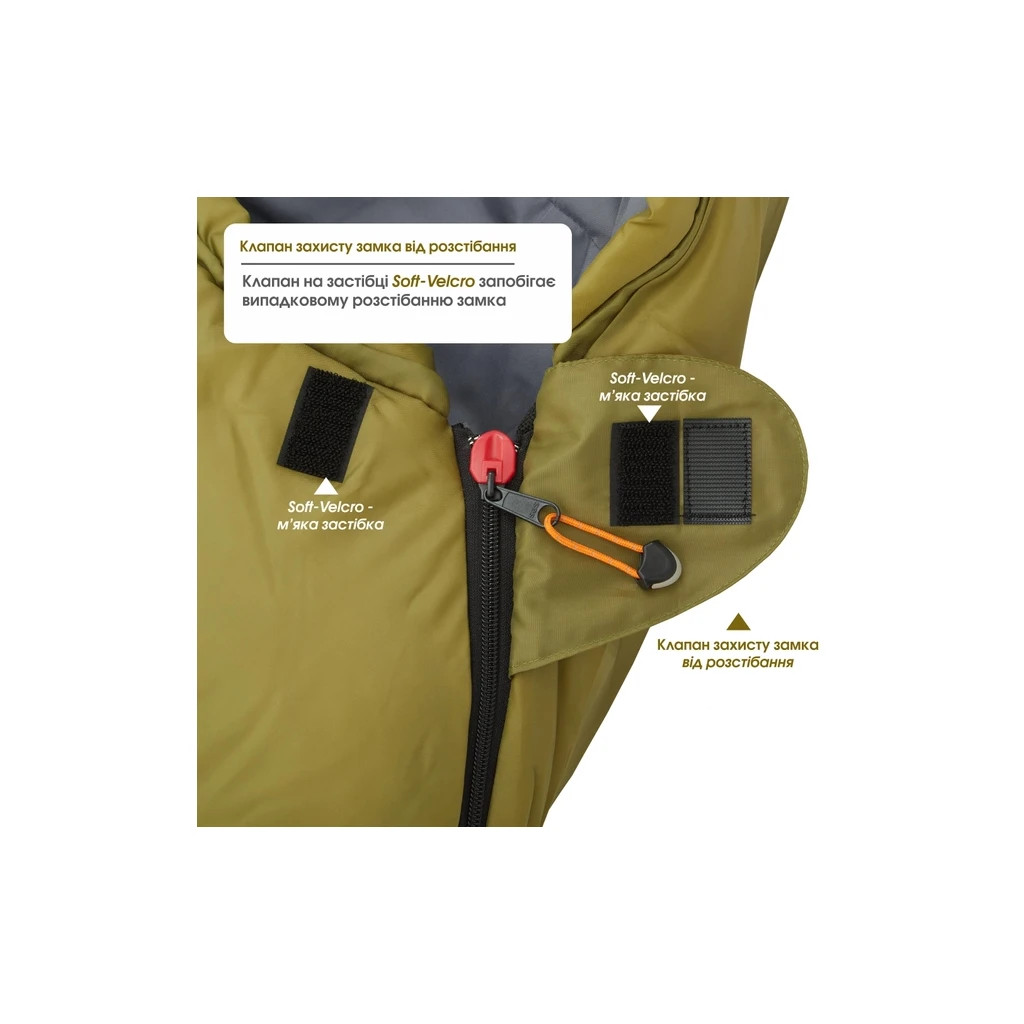 Спальний мішок Mousson RACE L Olive (10158) - зображення 4