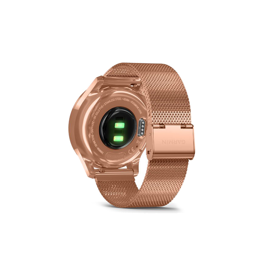 Смарт-годинник Garmin vivomove Luxe, Rose Gold, Milanese (010-02241-24) - зображення 6