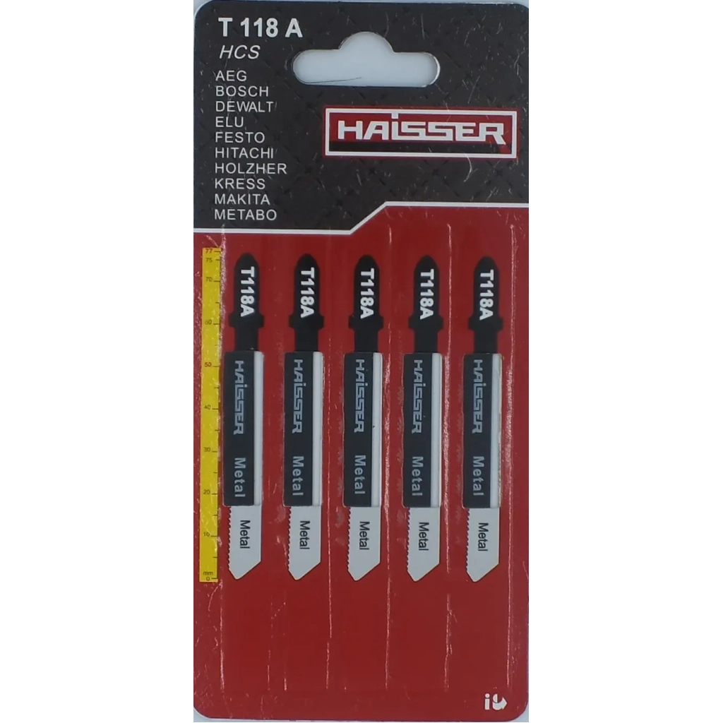 Полотно HAISSER пиляльне - T118A, 50мм, н-р 5шт (16570) - зображення 1