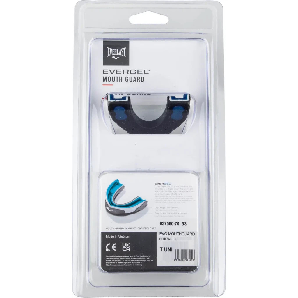 Капа Everlast Mouth Guard 837560-70-53 Синій/Білий Уні T (009283574697) - зображення 4