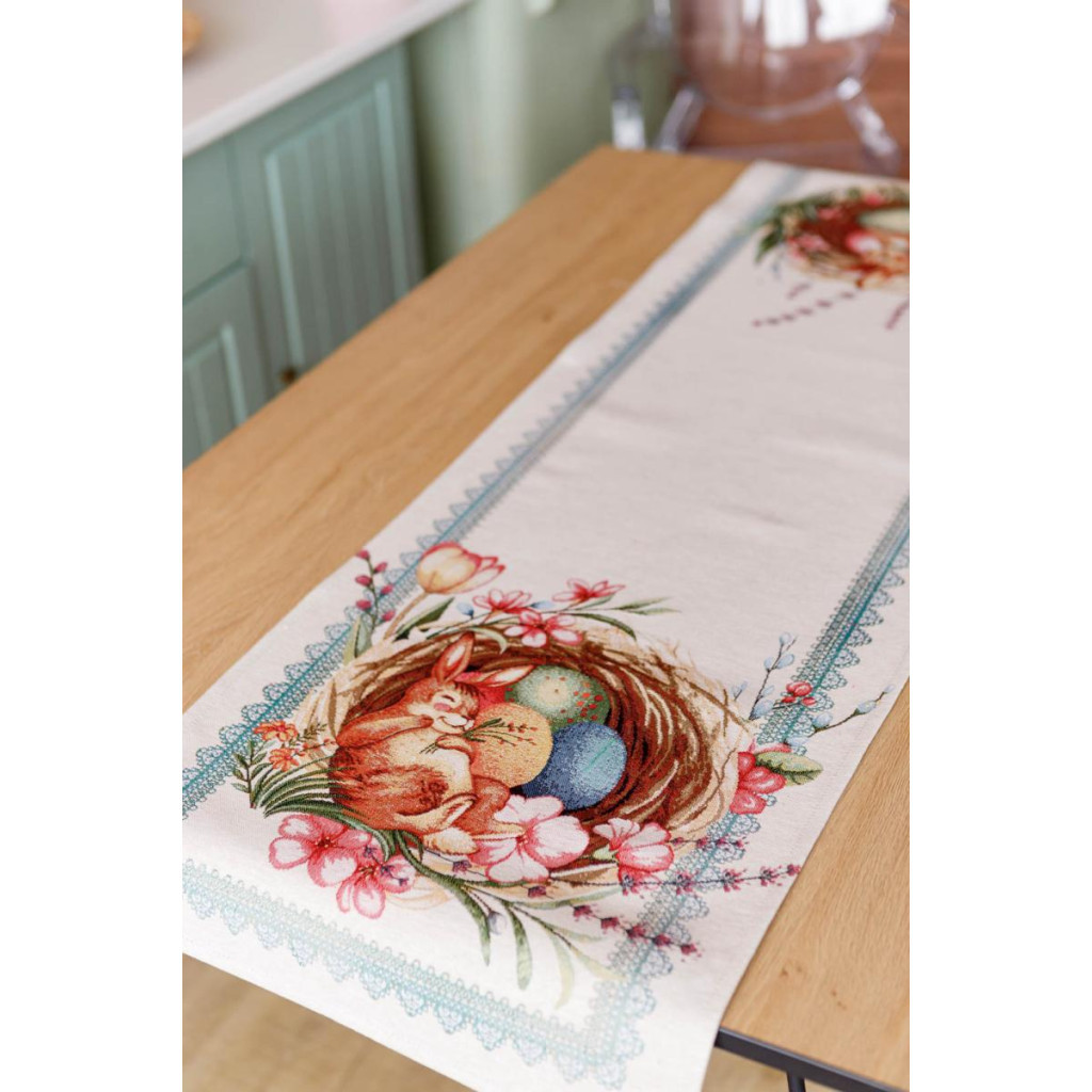 Доріжка на стіл Прованс гобеленова Велекодня Злагода 40х140 см (034171) - зображення 4