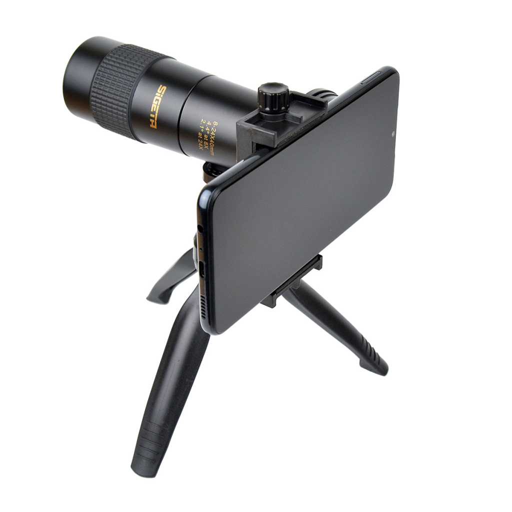 Монокуляр Sigeta Haunt 8-24x40 (штатив, смартфон-адаптер) (65421) - зображення 9
