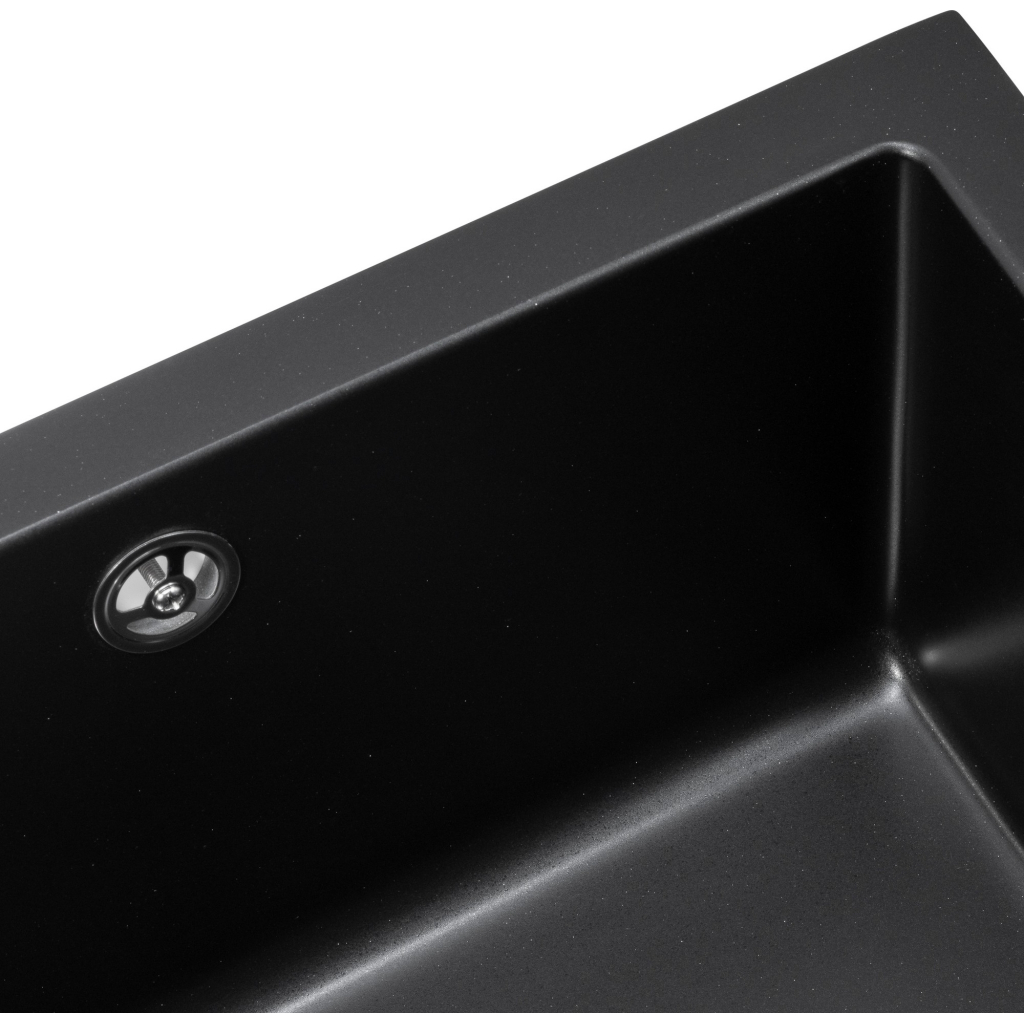 Мийка кухонна GRANADO Under top XL black shine (gr3701) - зображення 4