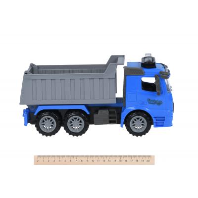 Спецтехніка Same Toy инерционный Truck Самосвал синий со светом и звуком (98-611AUt-2) - зображення 2