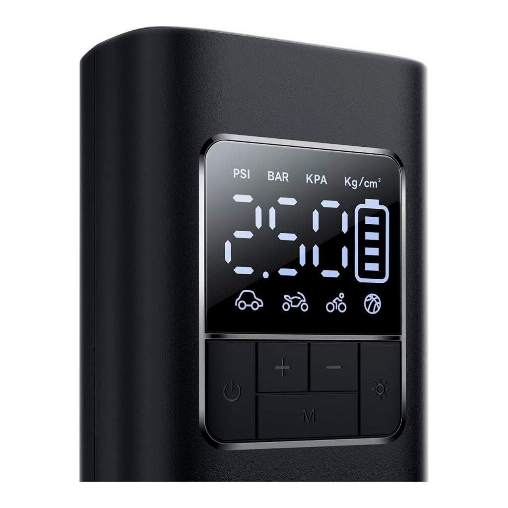 Автомобільний компресор Baseus SuperMini Pro Series Wireless Car Inflator Cluster Blac (C11159300111-00) - зображення 4
