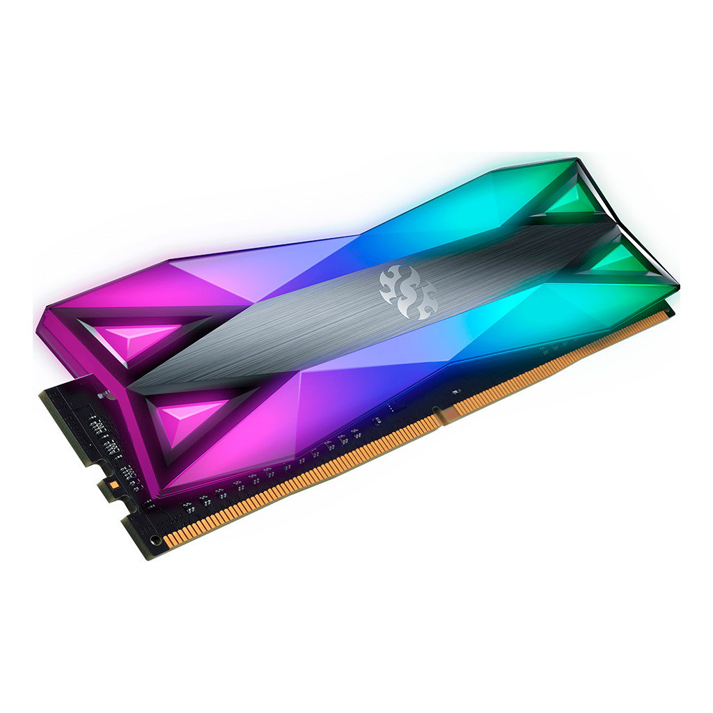 Модуль пам'яті для комп'ютера DDR4 8GB 3600 MHz XPG Spectrix D60G RGB Tungsten Gray ADATA (AX4U36008G18I-ST60) - зображення 2