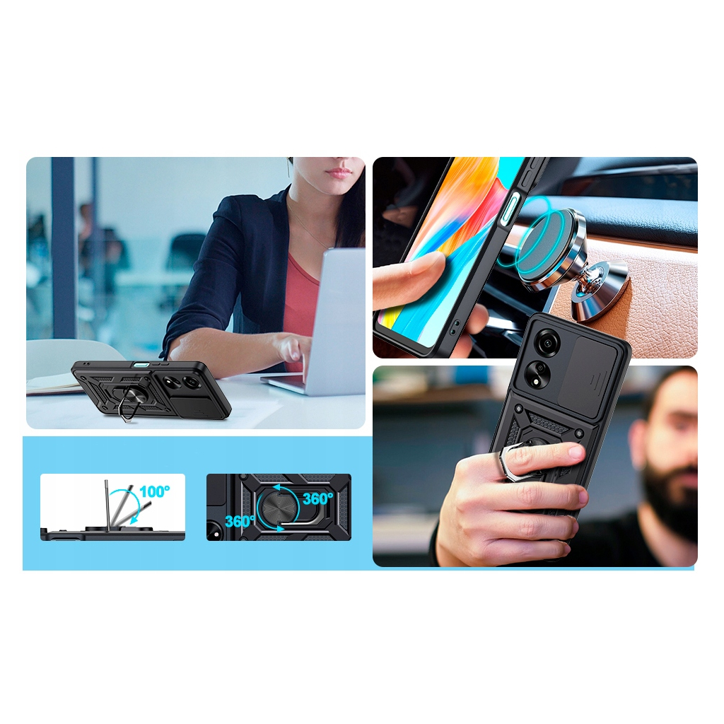 Чохол до мобільного телефона BeCover Military Oppo A60 Black (713078) - зображення 4