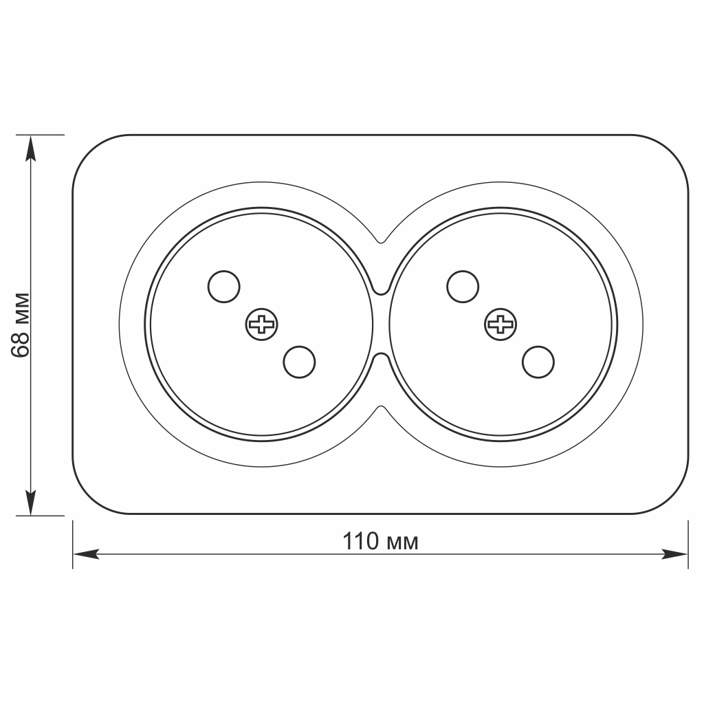 Розетка Videx BINERA IP20 зовнішня 2ая біла (VF-BNS22-W) - зображення 4