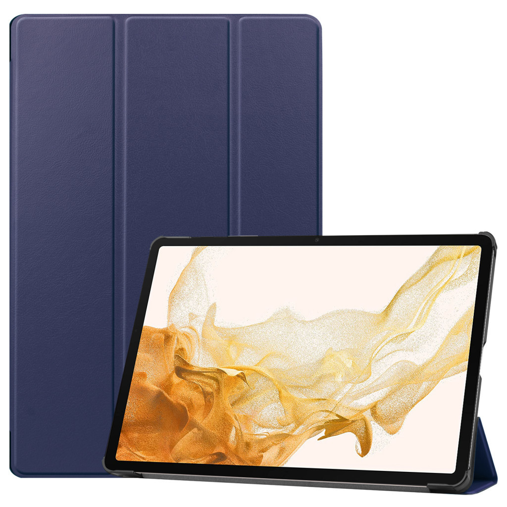 Чохол до планшета BeCover Smart Case Samsung Tab S9 Plus (SM-X810/SM-X816)/S9 FE Plus (SM-X610/SM-X616) 12.4" Deep Blue (710322) - зображення 2