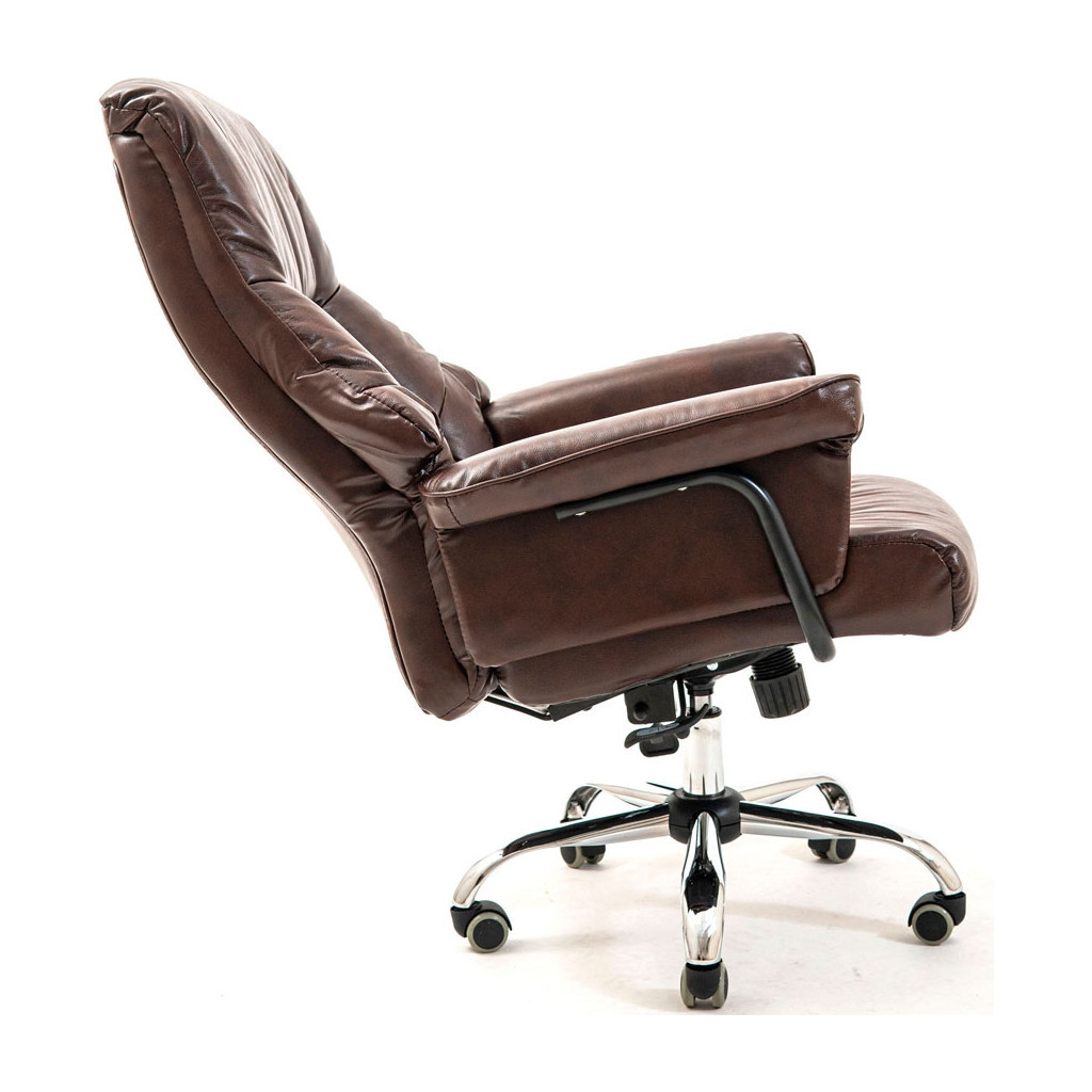 Офісне крісло Richman Конгрес Хром M-2 Широкий (Anyfix Wide) Шкіра Люкс Коричнева (ADD0001832) - зображення 5