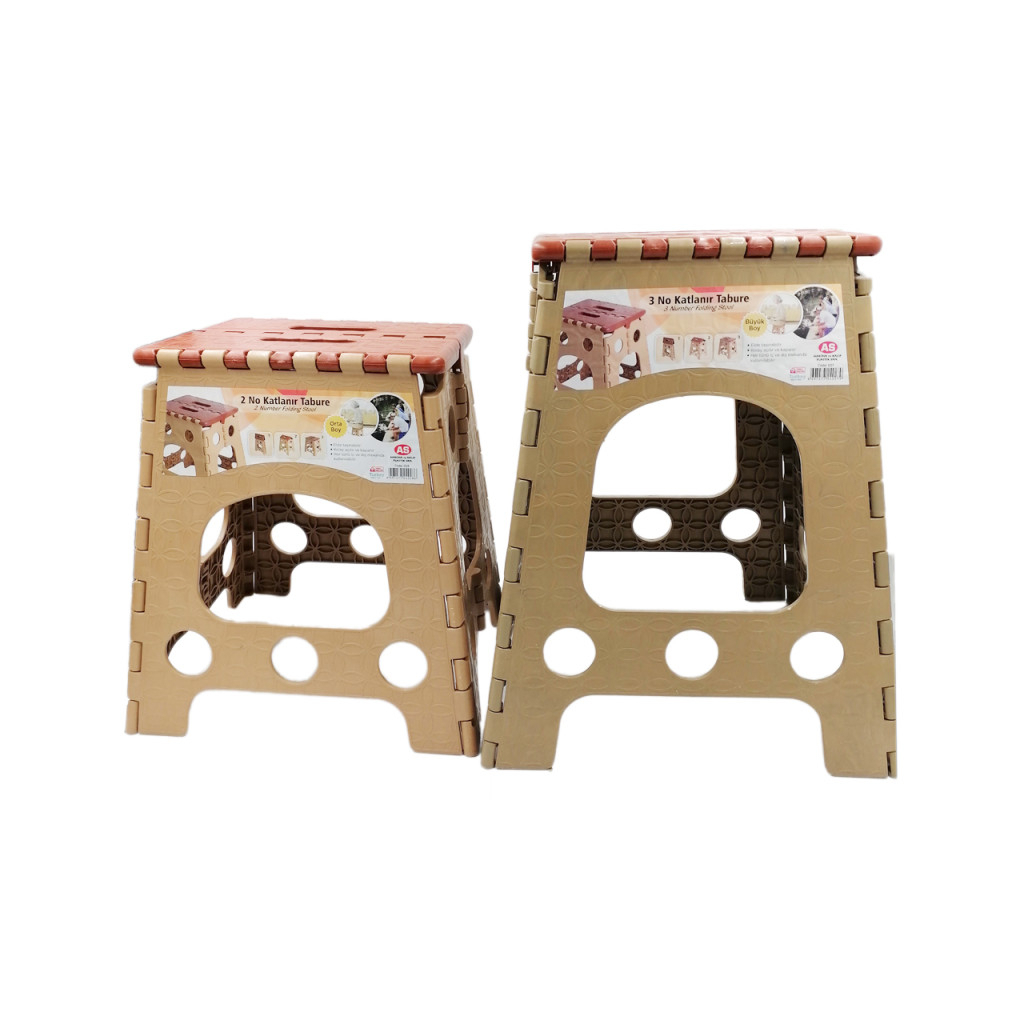 Стілець складаний Planet 36 см коричневий-бежевий (10715) - зображення 5