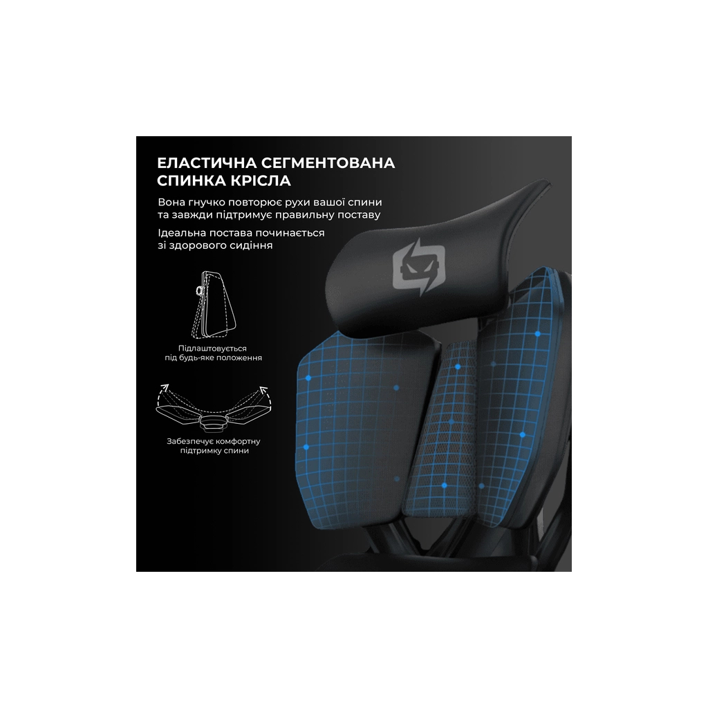 Крісло ігрове Sihoo Xallking X5C Mesh Black (X5C-301) - зображення 5