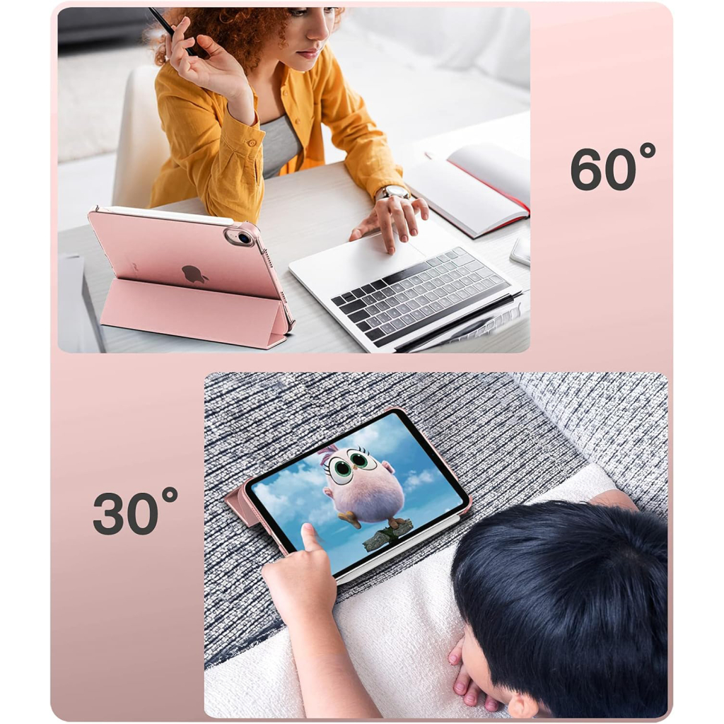 Чохол до планшета BeCover Tri Fold Hard Apple iPad Mini 7 2024 Rose Gold (712456) - зображення 7