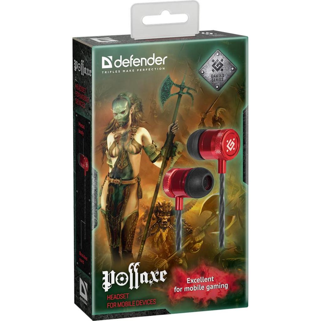 Навушники Defender Pollaxe Black-Red (64453) - зображення 2
