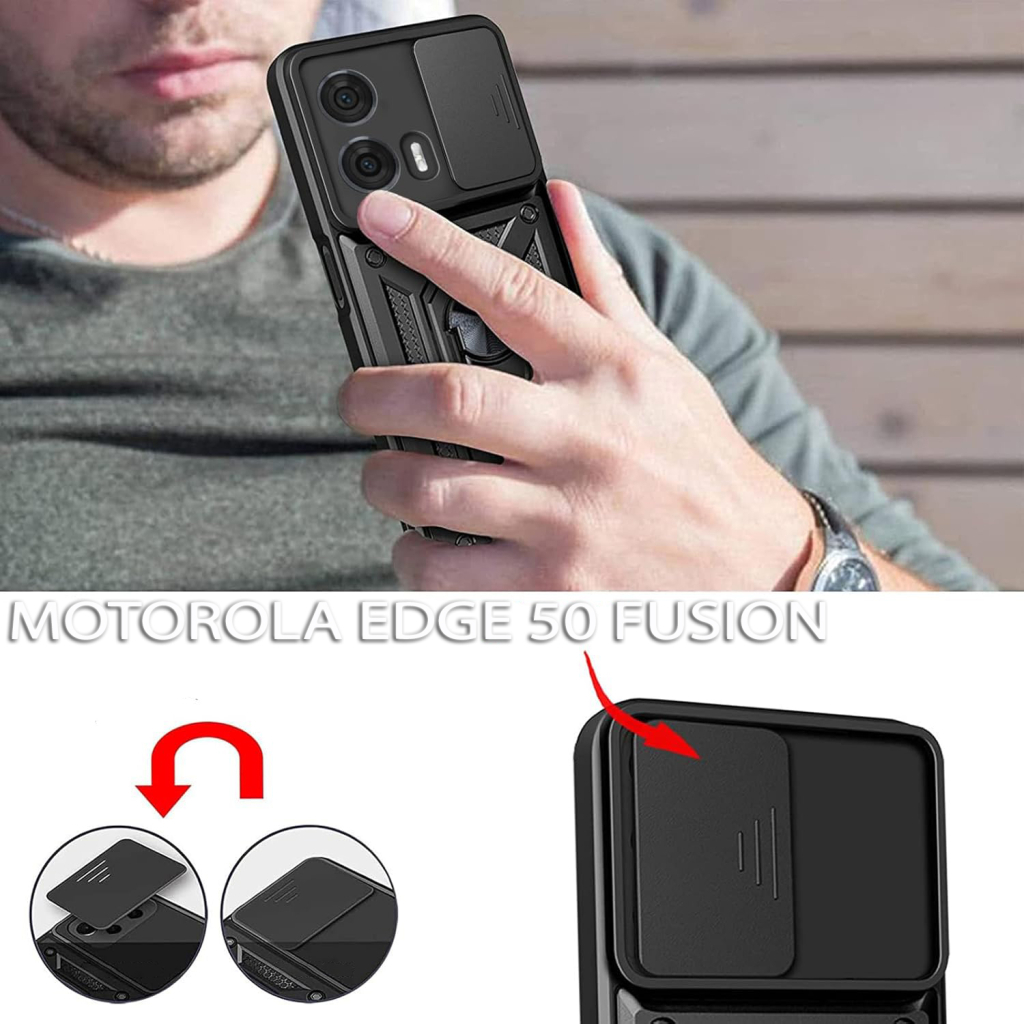 Чохол до мобільного телефона BeCover Military Motorola Edge 50 Fusion Black (712162) - зображення 3
