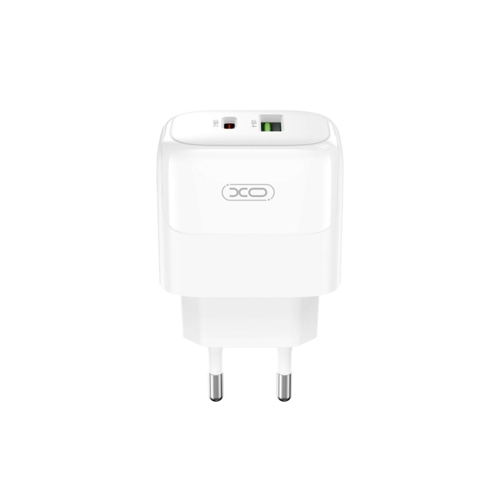 Зарядний пристрій XO 1xUSB QC3.0 + 1xUSB-C PD20W (XO-QC37) - зображення 1