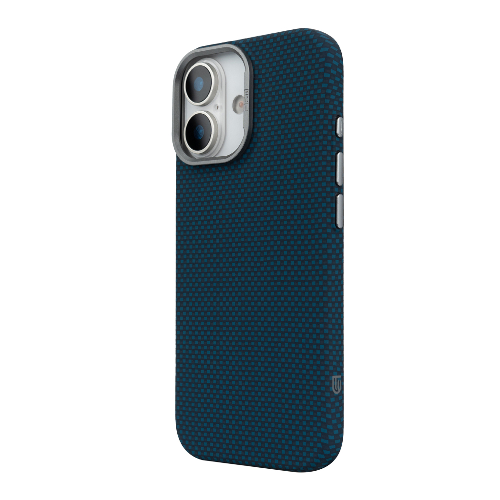 Чохол до мобільного телефона Armorstandart LikeCarbon2 MagCase Apple iPhone 17 Kevlar Dark Blue (ARM88613) - зображення 5