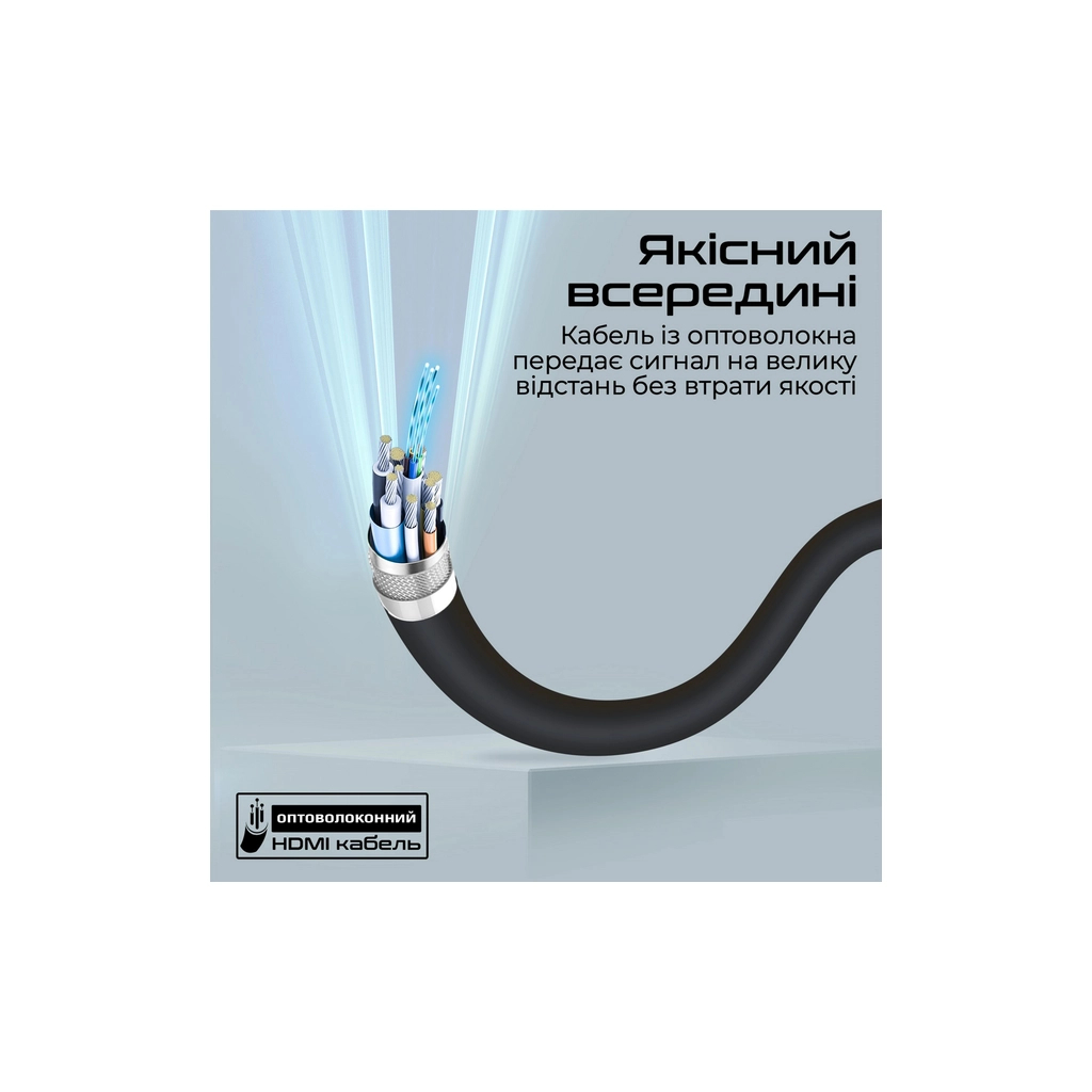 Кабель мультимедійний HDMI to HDMI 15.0m v.2.0 prolink4k60-15m Promate (prolink4k60-15m) - зображення 7