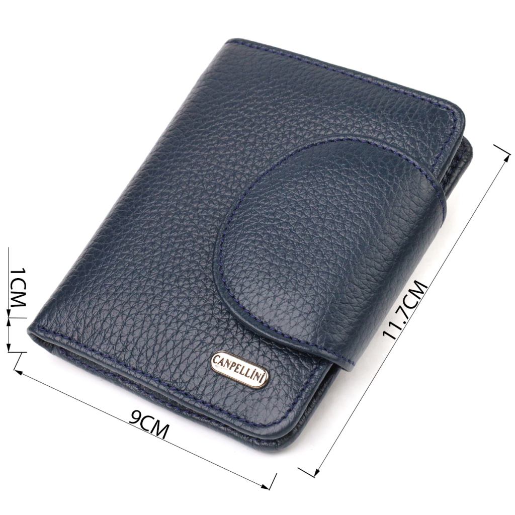 Портмоне Canpellini З натуральної шкіри Синє (21809) - зображення 3