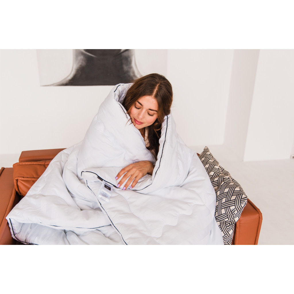 Ковдра MirSon вовняна №1361 Royal Pearl Hand Made Демісезонна 200x220 см (2200001532106) - зображення 11