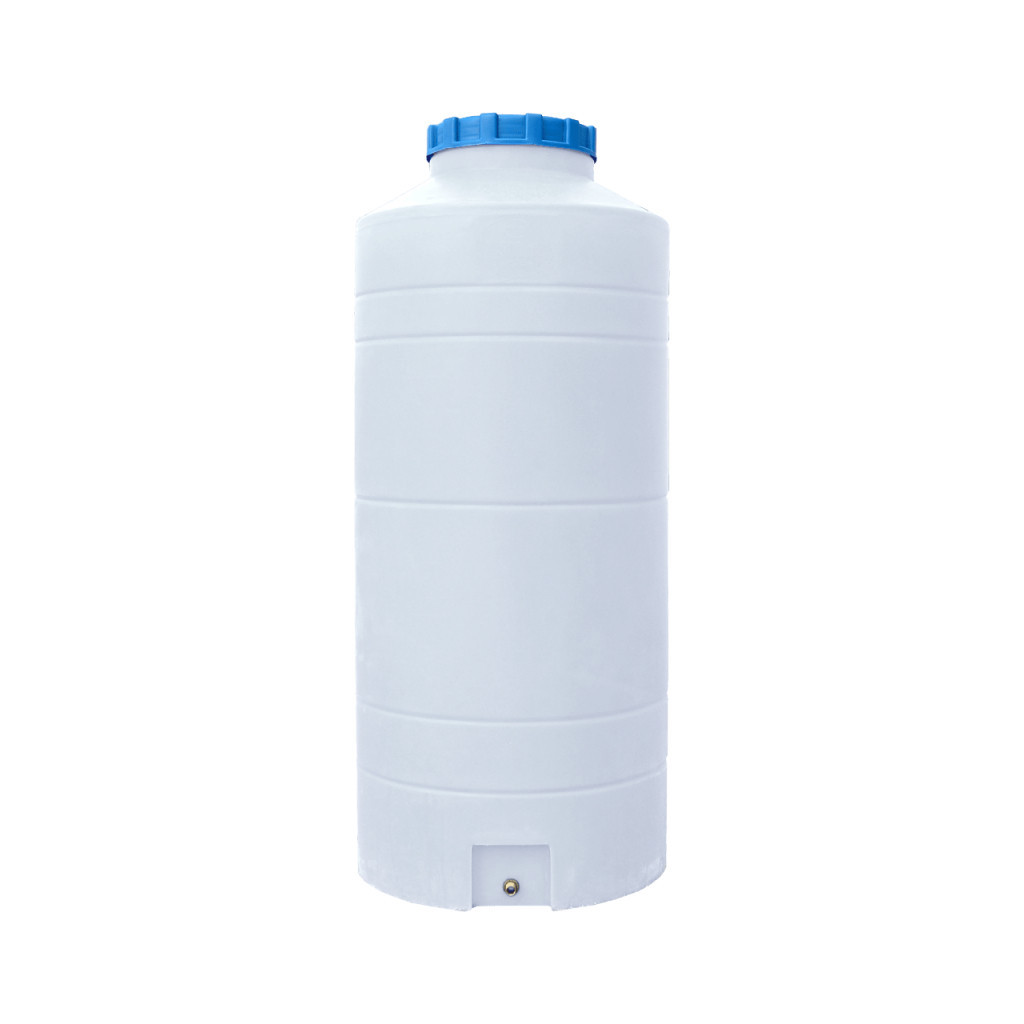 Ємність для води Пласт Бак вертикальна харчова 500 л вузька біла (817) - зображення 2