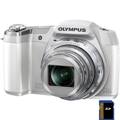 Цифровий фотоапарат Olympus SZ-16 white (V102100WE000) - зображення 1