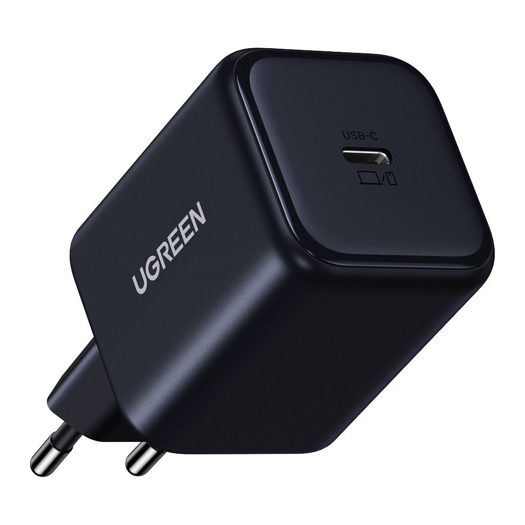Зарядний пристрій UGREEN USB-C GaN 45W + cable USB-C to USB-C X524 black (65054) - зображення 3