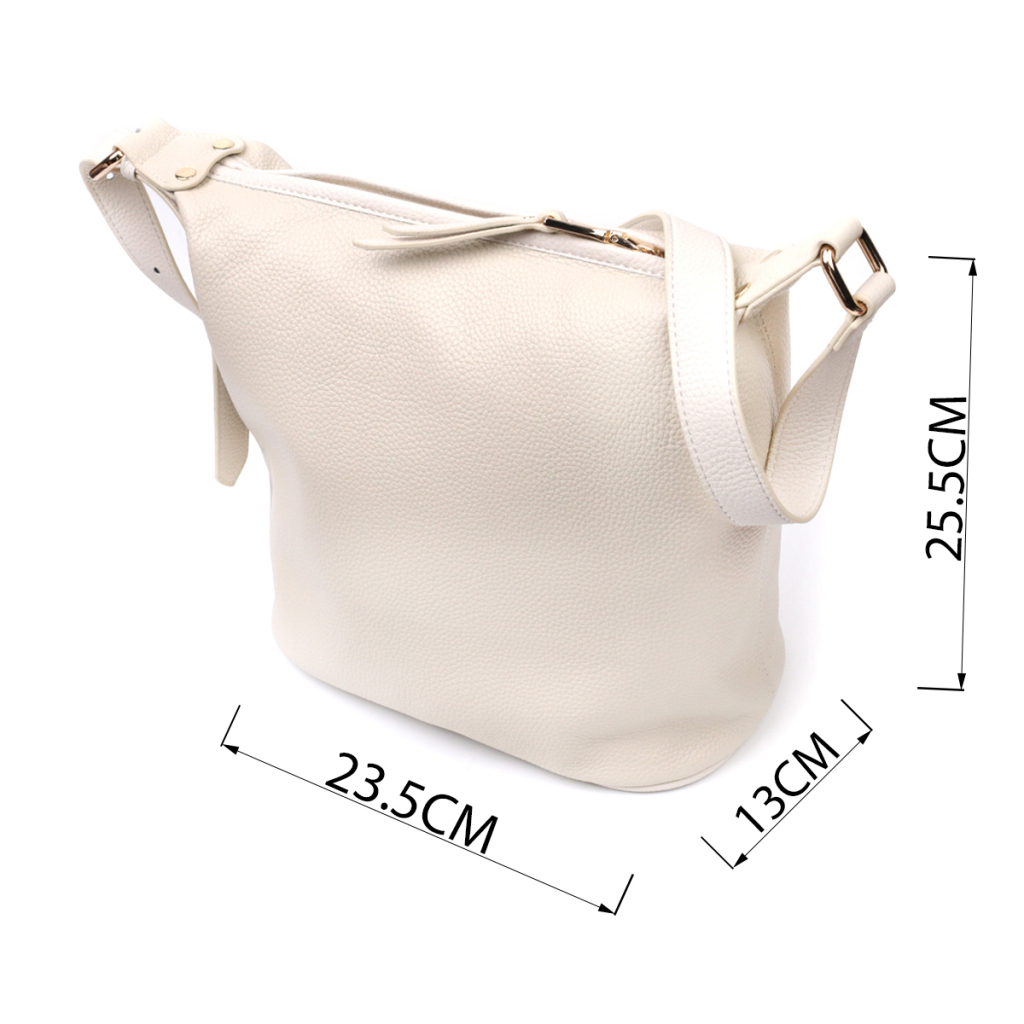 Сумка Vintage З натуральної шкіри Біла (22307) - зображення 3