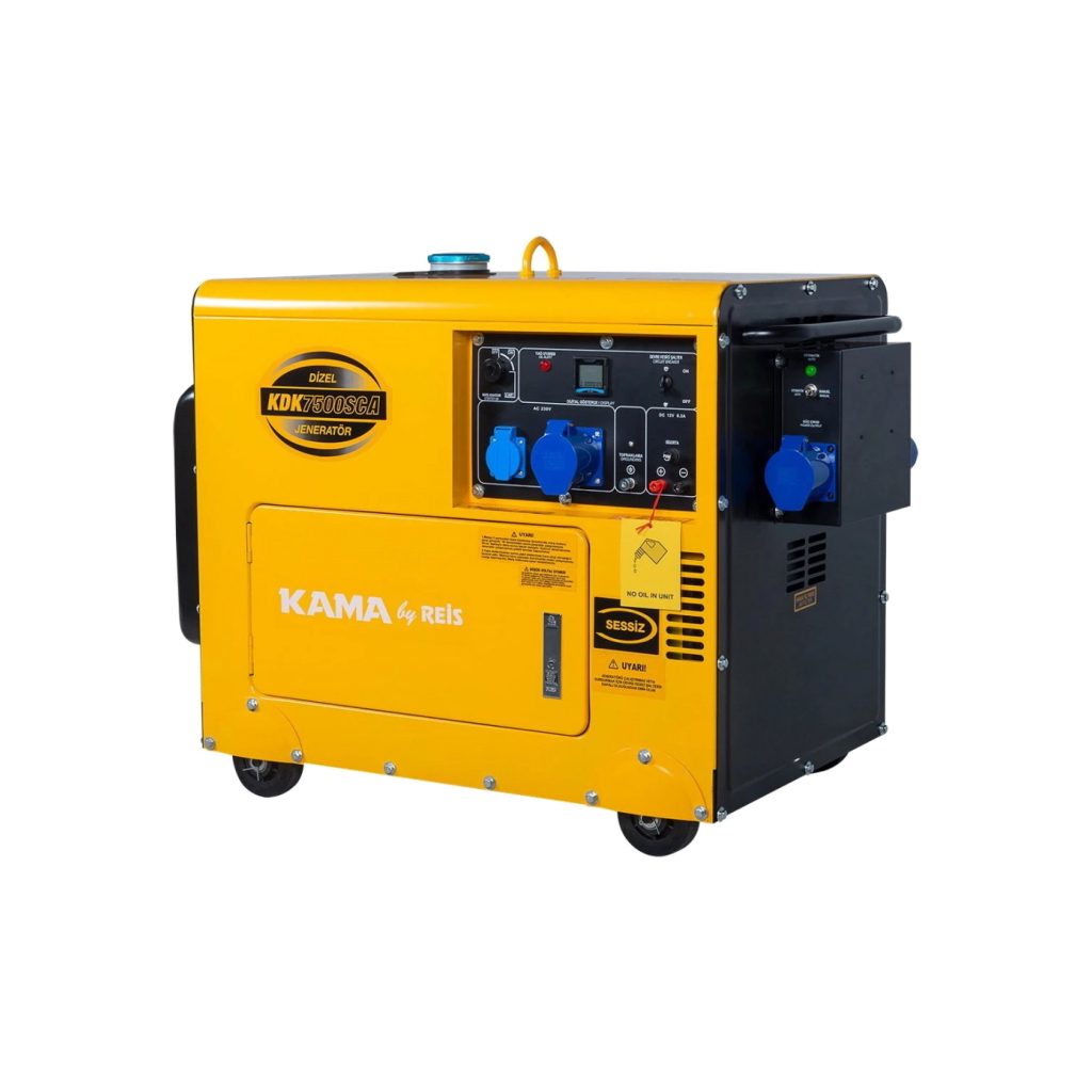 Генератор KAMA KDK7500SCA, дизель, 5.5kW, 6.9KVA, 230V, ATS, 14,5л (KDK7500SCA) - зображення 1