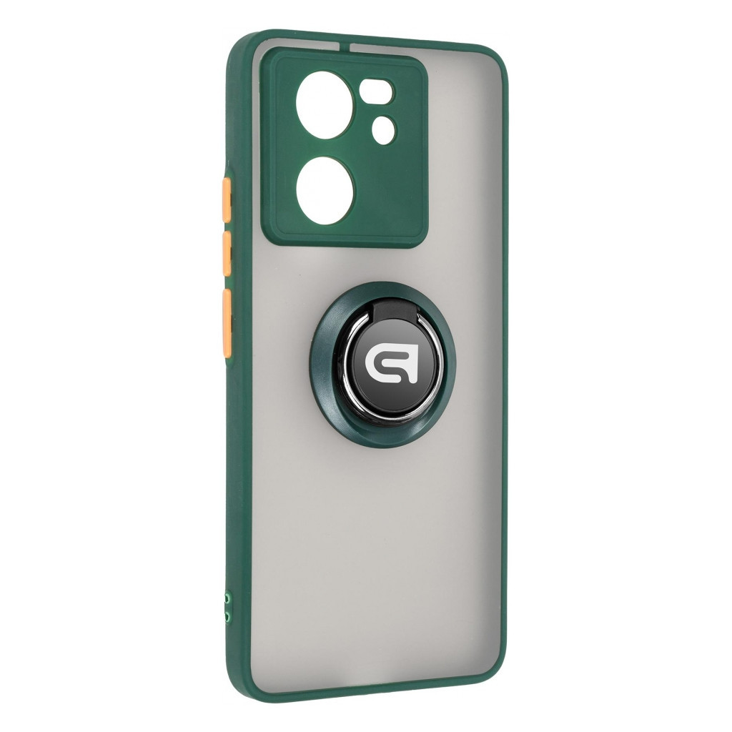 Чохол до мобільного телефона Armorstandart Frosted Matte Ring Xiaomi 13T / 13T Pro Dark Green (ARM72718) - зображення 1