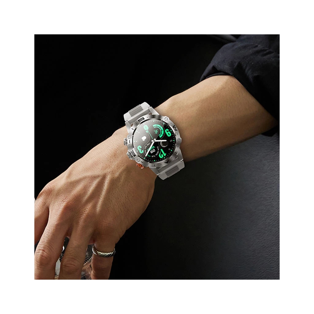 Смарт-годинник HOCO Y20 Smart sports watch(call version) Silver (6942007619417) - зображення 5