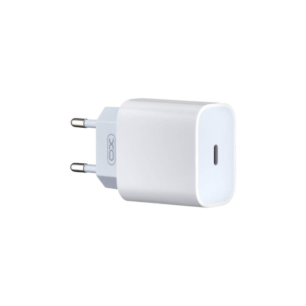 Зарядний пристрій XO L40 PD/3A/18W white + cable Lightning White (L40i-WH) - зображення 1