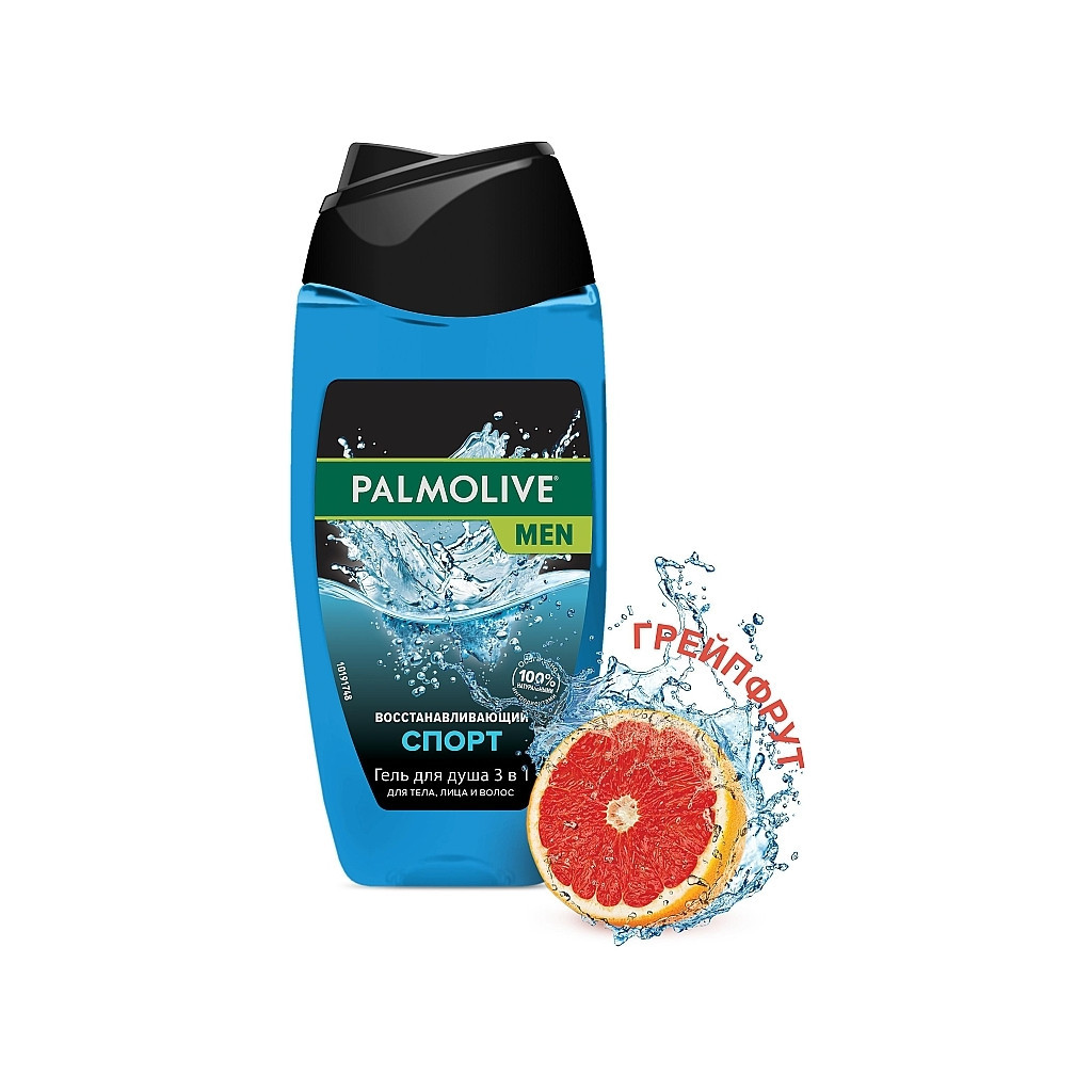 Гель для душу Palmolive Men Спорт Відновлюючий 3 в 1 для тіла, обличчя та волосся 250 мл (8693495034784) - зображення 3