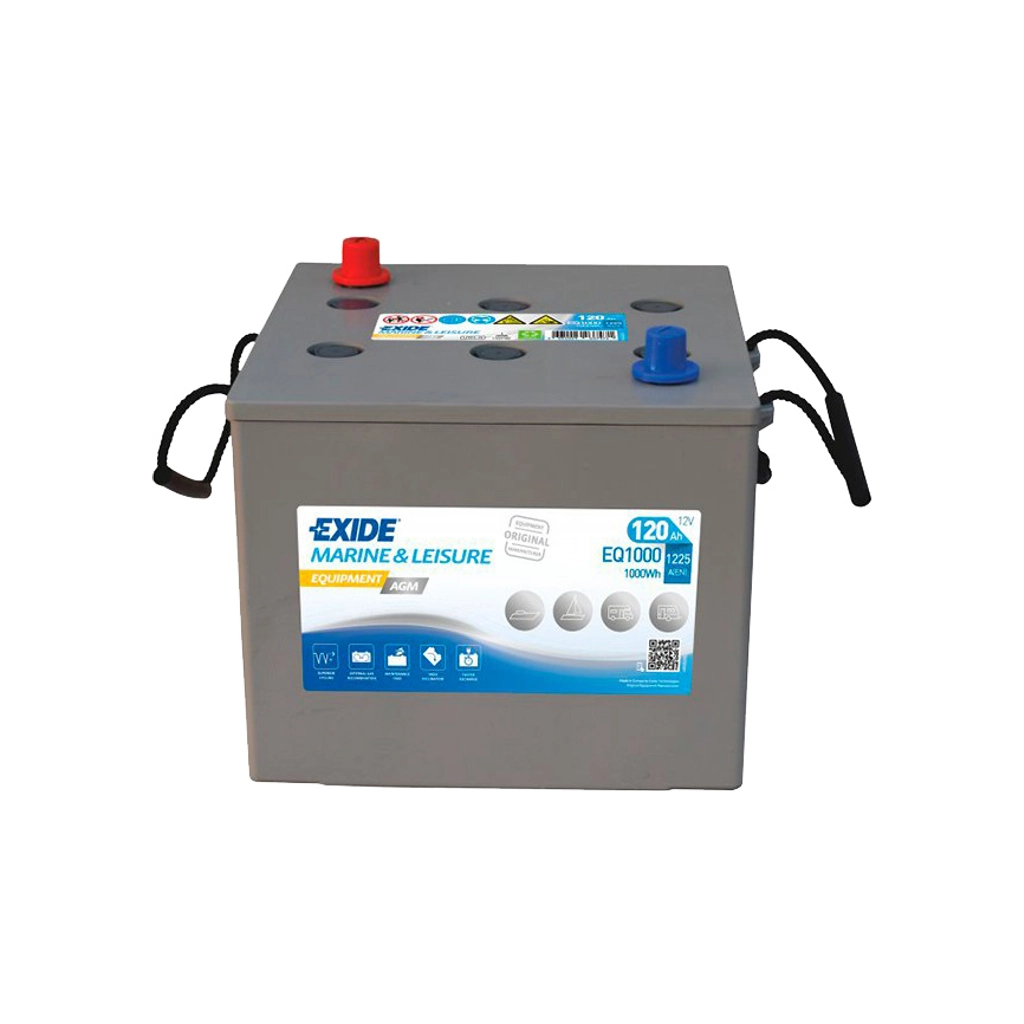 Акумулятор автомобільний EXIDE Equipment AGM 120Ah клеми по центру (1225EN) (EQ1000) - зображення 2