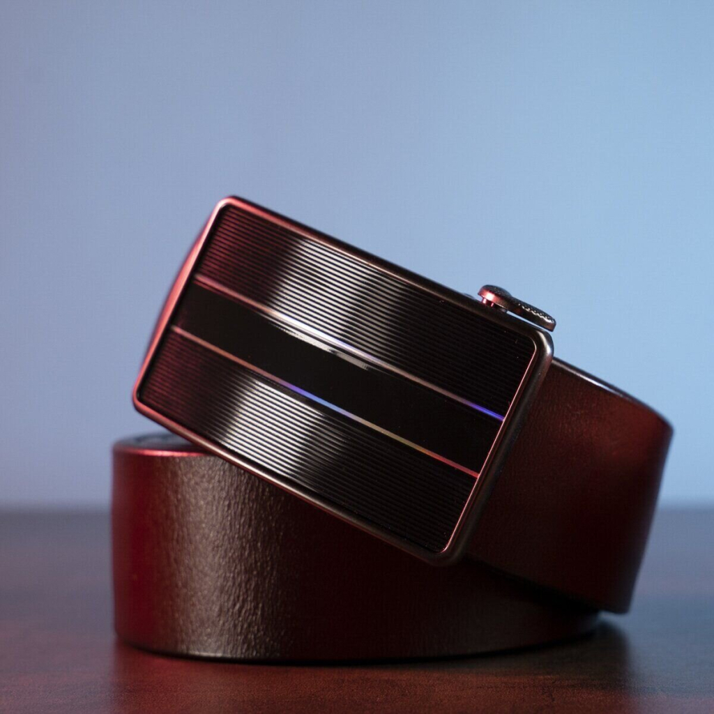 Ремінь Vintage З автоматичною пряжкою Коричневий (20210) - зображення 6