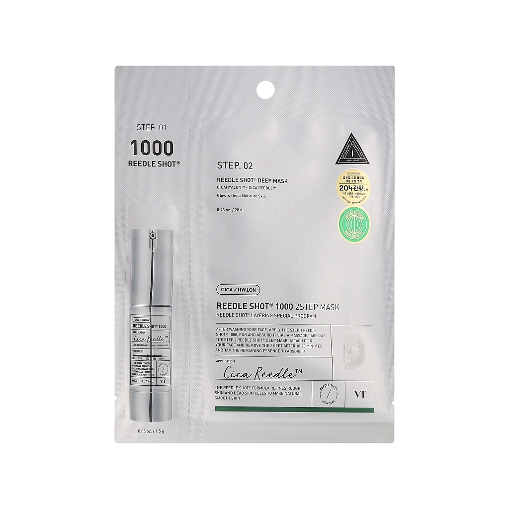 Маска для обличчя VT Cosmetics Reedle Shot 1000 2-Step Mask 2-етапна з мікроголками (8803463006068) - зображення 1