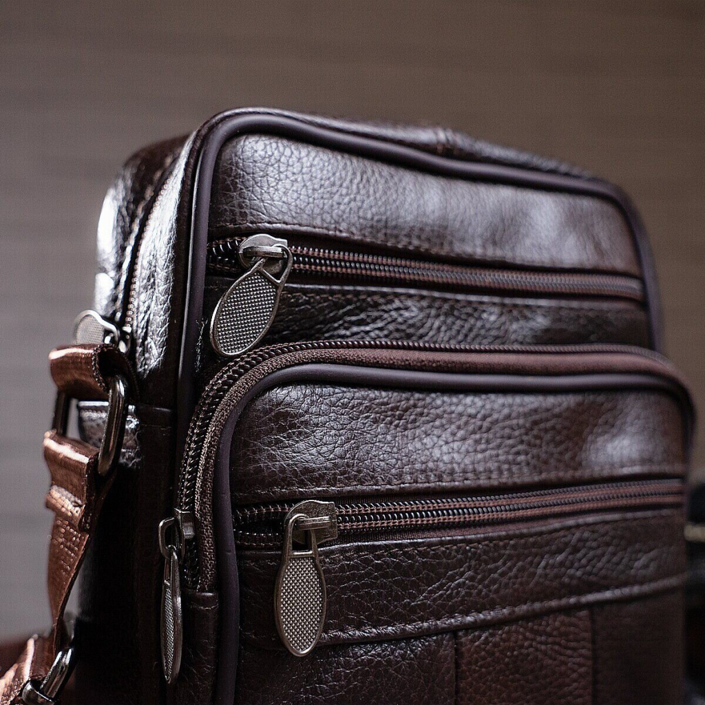 Сумка Vintage Шкіряна Коричнева (14987) - зображення 7