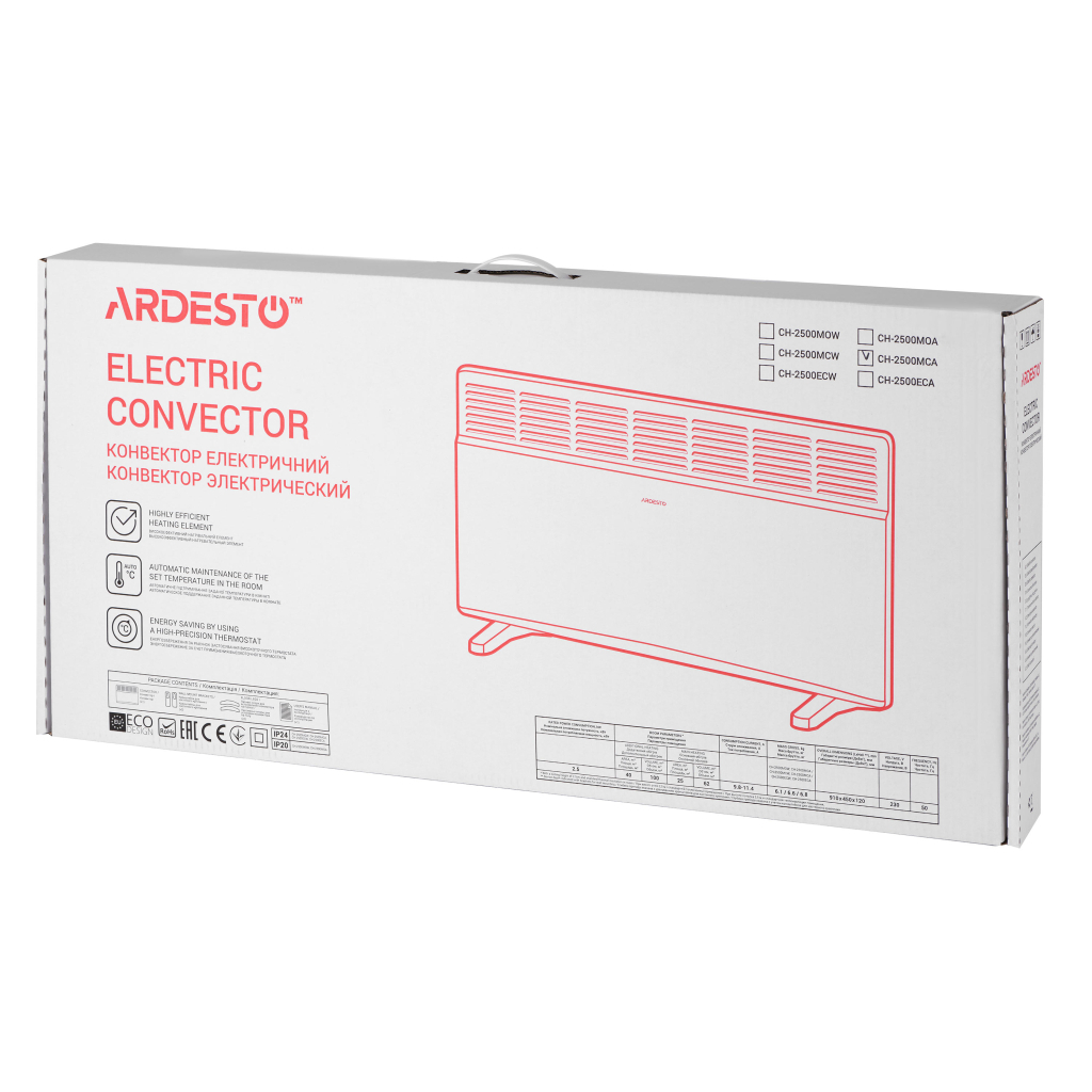 Обігрівач Ardesto CH-2500MCA - зображення 8