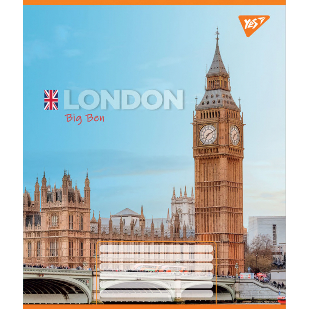 Зошит Yes Greatest cityes А5 96 аркушів клітинка (767170) - зображення 5