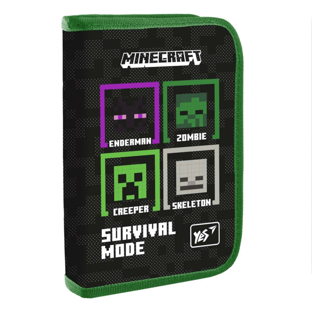 Пенал Yes HP-03 одинарний з клапаном Minecraft Beasts (533414) - зображення 1